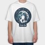 Forest Night Hike Hiking Moon, Tricou Oversize Barbati (Unisex)