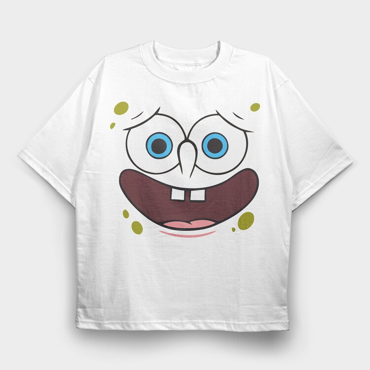 SpongeBob face 15, Tricou Oversize Barbati (Unisex)