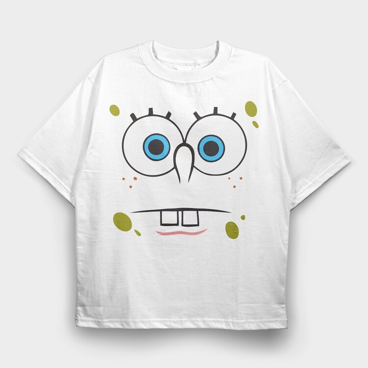 SpongeBob face 13, Tricou Oversize Barbati (Unisex)