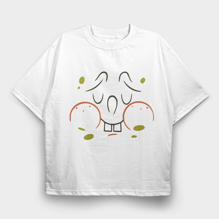 SpongeBob face 1, Tricou Oversize Barbati (Unisex)