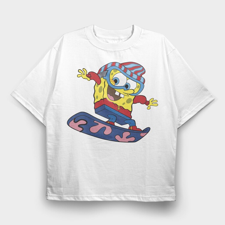 SpongeBob 8, Tricou Oversize Barbati (Unisex)