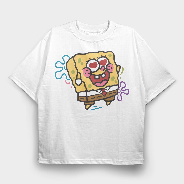 SpongeBob 25, Tricou Oversize Barbati (Unisex)