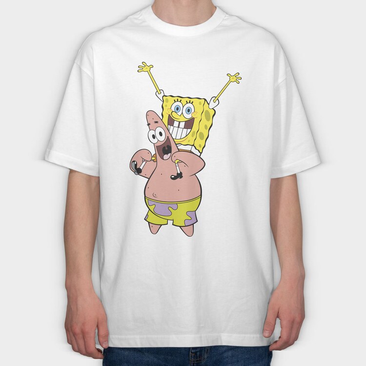 SpongeBob 15, Tricou Oversize Barbati (Unisex)