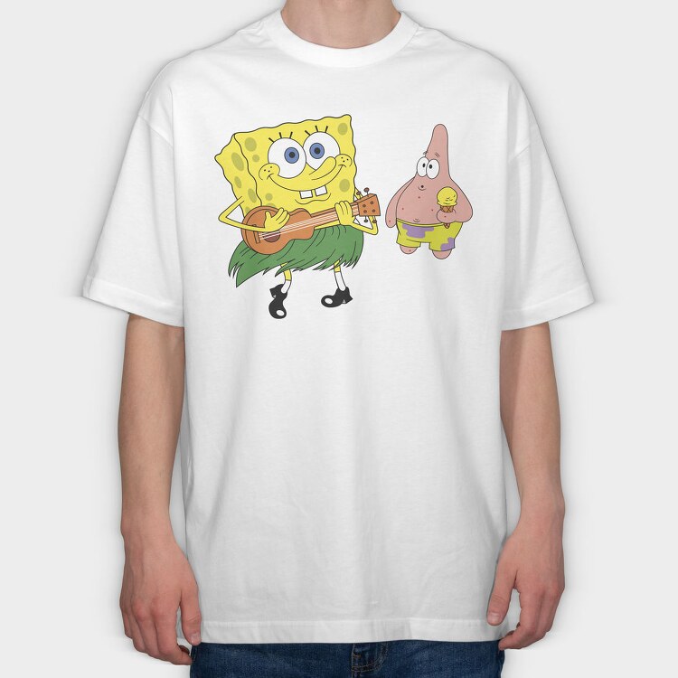 SpongeBob 14, Tricou Oversize Barbati (Unisex)