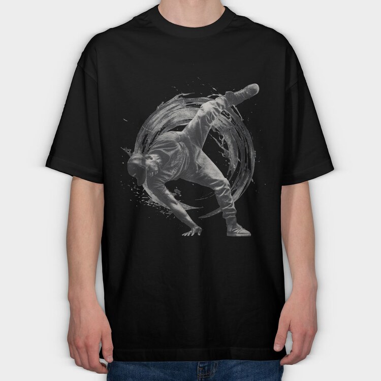 Breakdance Dynamic, Tricou Oversize Barbati (Unisex)