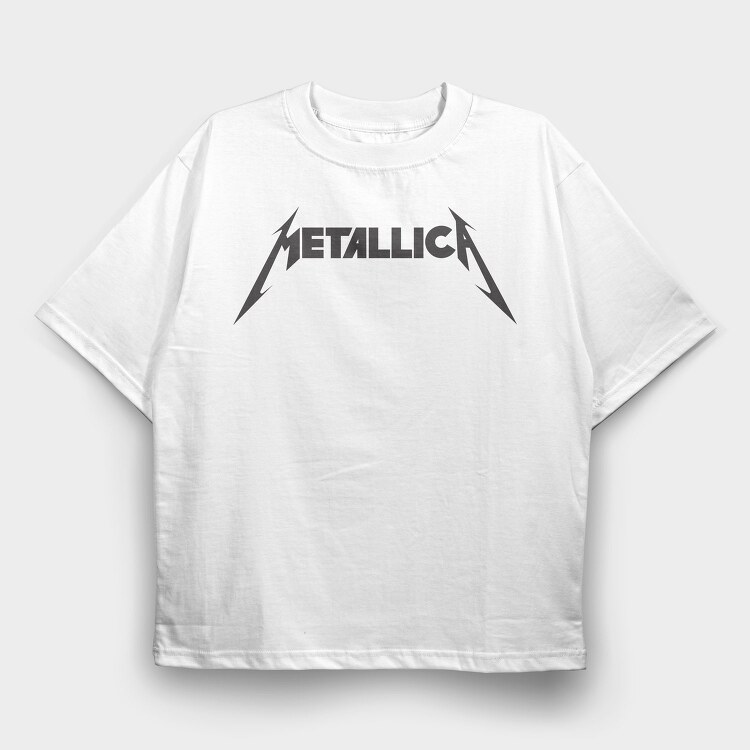 METALLICA logo Art, Tricou Oversize Barbati (Unisex)