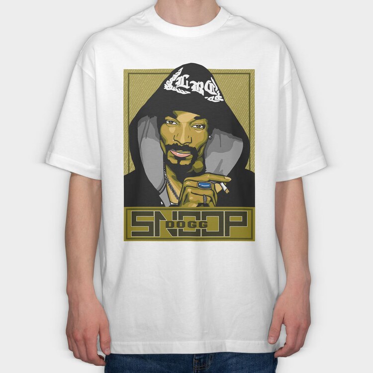 Snoop Dog 2, Tricou Oversize Barbati (Unisex)