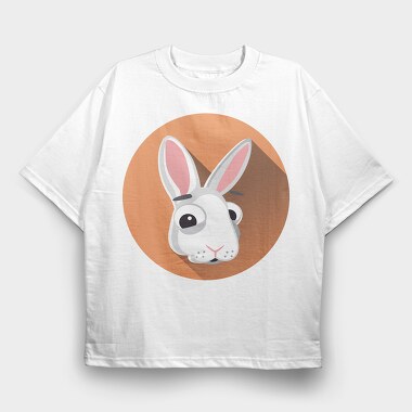 Bunny Ears Icon, Tricou Oversize Barbati (Unisex)