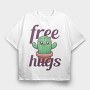 Cactus Free Hugs, Tricou Oversize Barbati (Unisex)