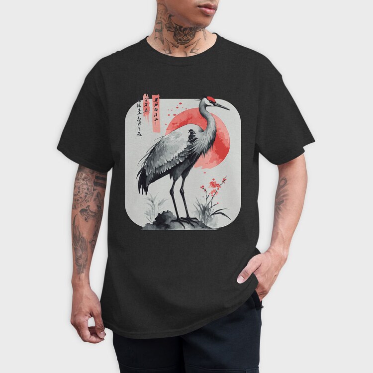 Watercolor Japan Style, Tricou Barbati (Unisex)