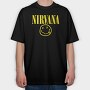 NIRVANA Face Art, Tricou Oversize Barbati (Unisex)