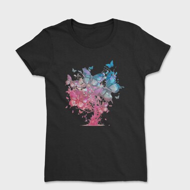 Butterfly Tree Colorful, Tricou Femei