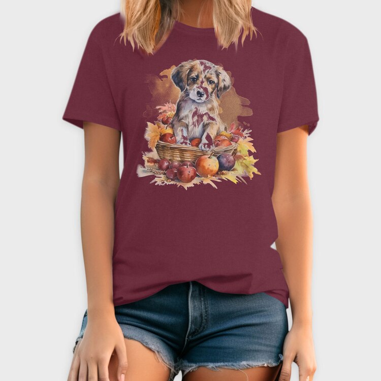 Watercolor Puppy, Tricou Barbati (Unisex)