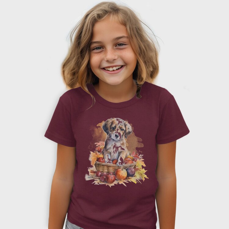 Watercolor Puppy, Tricou Copii