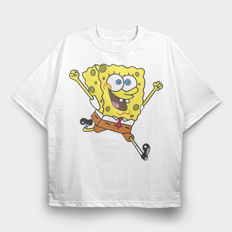 SpongeBob 1, Tricou Oversize Barbati (Unisex)