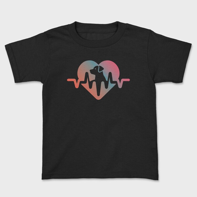 Dog Love Heartbeat, Tricou Copii