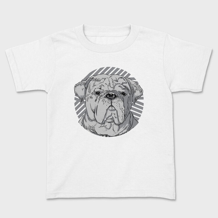 Dog Realistic Portrait, Tricou Copii