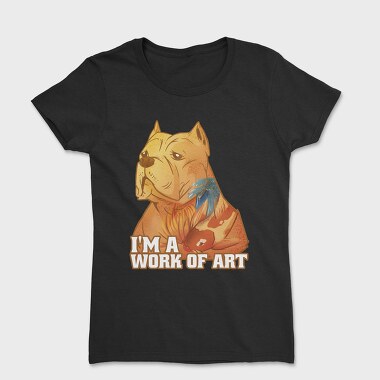 Cute Pitbull Dog Animal Yakuza, Tricou Femei