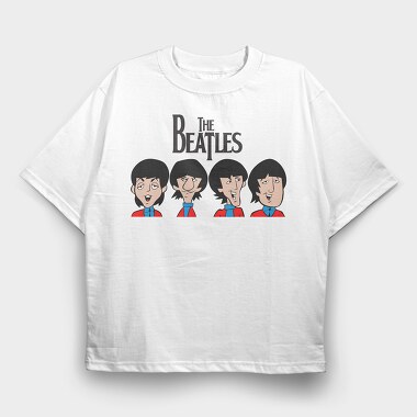 THE BEATLES, Tricou Oversize Barbati (Unisex)