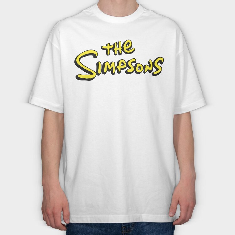 Simpsons Logo, Tricou Oversize Barbati (Unisex)