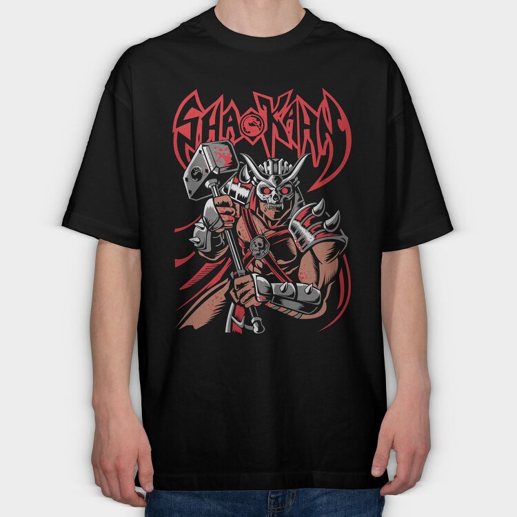 Shao Kahn, Tricou Oversize Barbati (Unisex)