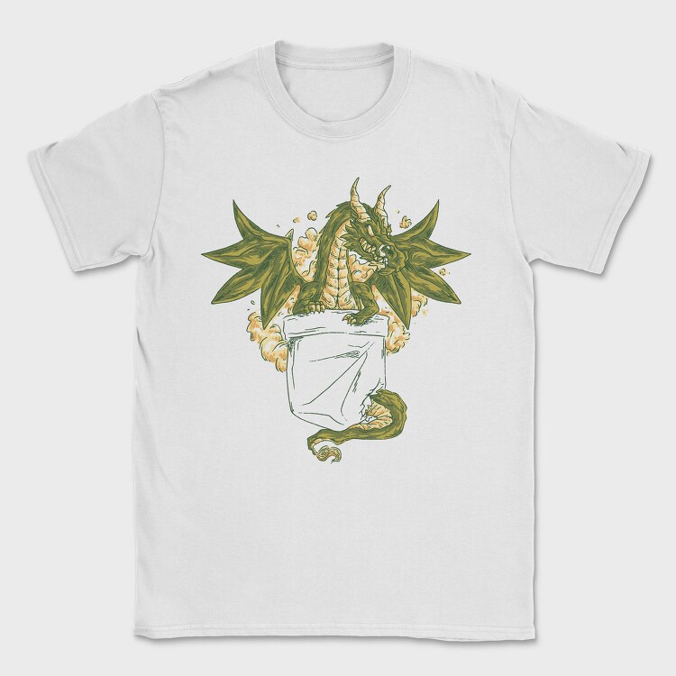 Dragon In Pocket, Tricou Barbati (Unisex)