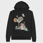 Drink And Flowers Spring Sunny Days, Hanorac Oversize Barbati (Unisex)