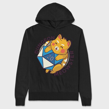 Dungeon Meowster, Hanorac Oversize Barbati (Unisex)