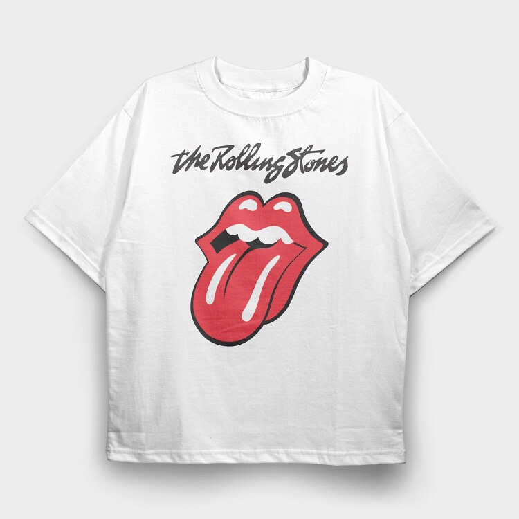 THE ROLLING STONES, Tricou Oversize Barbati (Unisex)