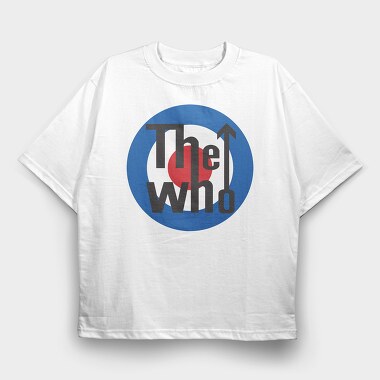 THE WHO Band logo Art, Tricou Oversize Barbati (Unisex)