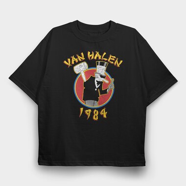 VAN HALEN 1984 Art, Tricou Oversize Barbati (Unisex)