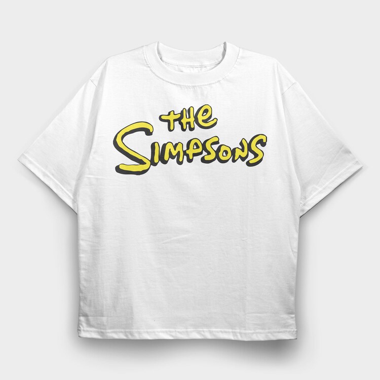 Simpsons Logo, Tricou Oversize Barbati (Unisex)