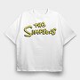 Simpsons Logo, Tricou Oversize Barbati (Unisex)