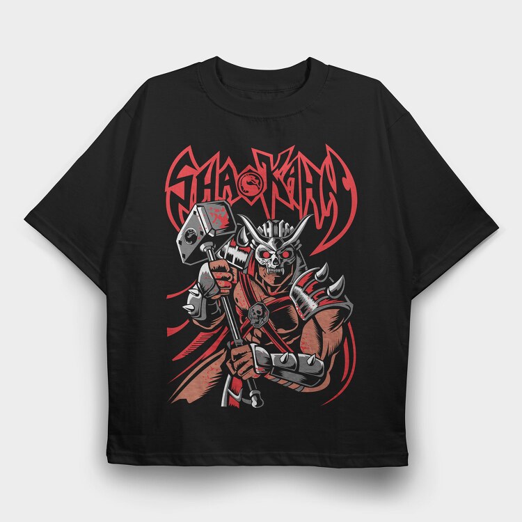 Shao Kahn, Tricou Oversize Barbati (Unisex)