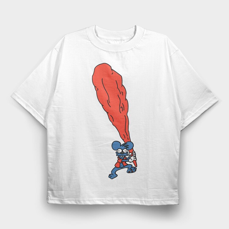 Scratchy, Tricou Oversize Barbati (Unisex)