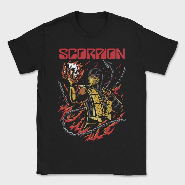 Scorpion Mortal Kombat, Tricou Barbati (Unisex)