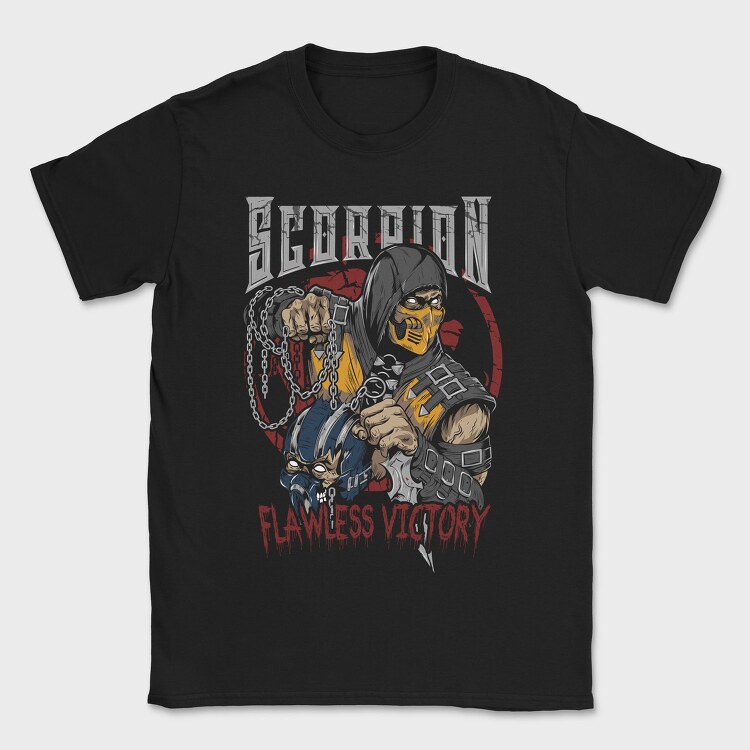Scorpion Flawless Victory Mortal Kombat, Tricou Barbati (Unisex)