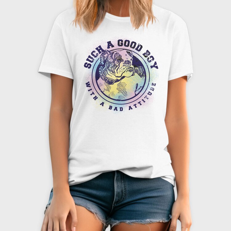 Good Boy With Bad Attitude, Tricou Barbati (Unisex)