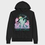 Frogs Dancing Tango Cottagecore, Hanorac Oversize Barbati (Unisex)