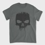 Angry Skull Black, Tricou Barbati (Unisex)
