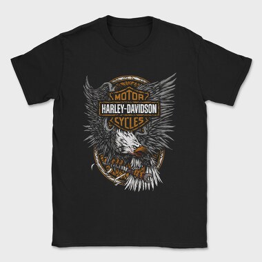 Harley Eagle Cycles Flag, Tricou Barbati (Unisex)