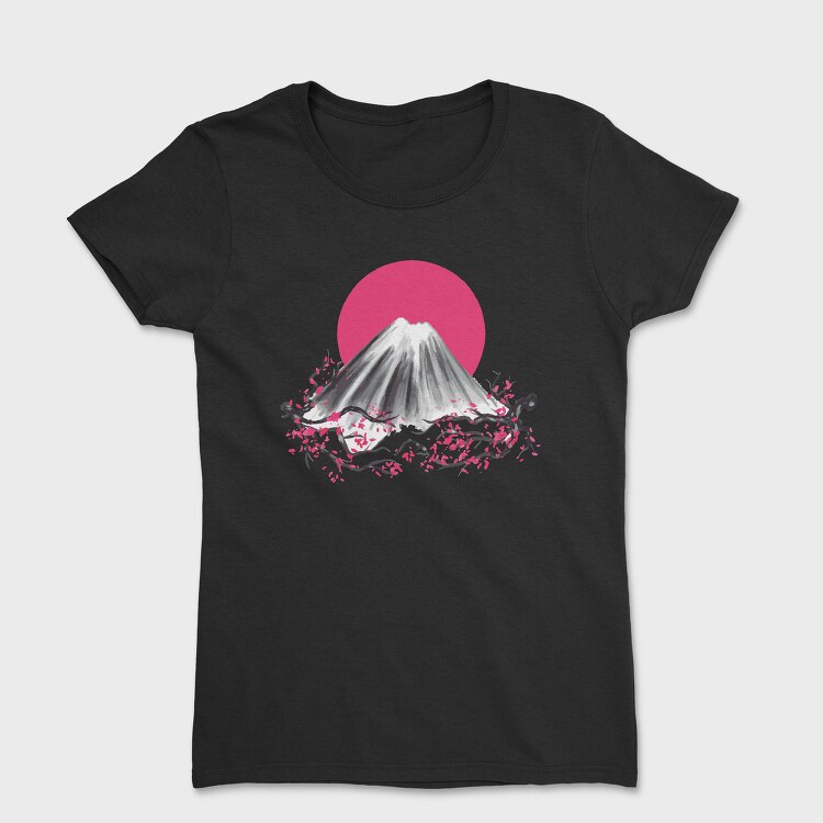 Fuji Mountain Japanese Nature, Tricou Femei