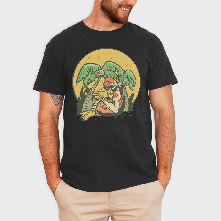 Chicken Relax, Tricou Barbati (Unisex)