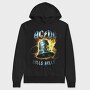 Acdc Bell Flames Eyes, Hanorac Oversize Barbati (Unisex)
