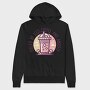 Iced Coffee And Anxiety Quote, Hanorac Oversize Barbati (Unisex)