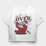 Is It Over Yet Anti Christmas Sloth Tote, Tricou Oversize Barbati (Unisex)