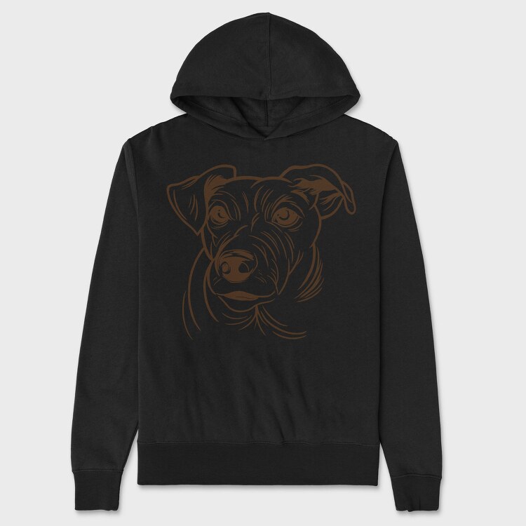 Jack Russell Terrier, Hanorac Oversize Barbati (Unisex)
