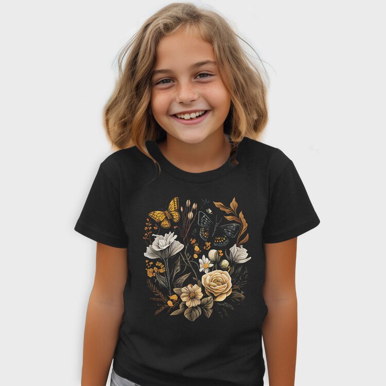 Botanical Flowers, Tricou Copii