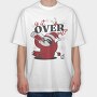 Is It Over Yet Anti Christmas Sloth Tote, Tricou Oversize Barbati (Unisex)