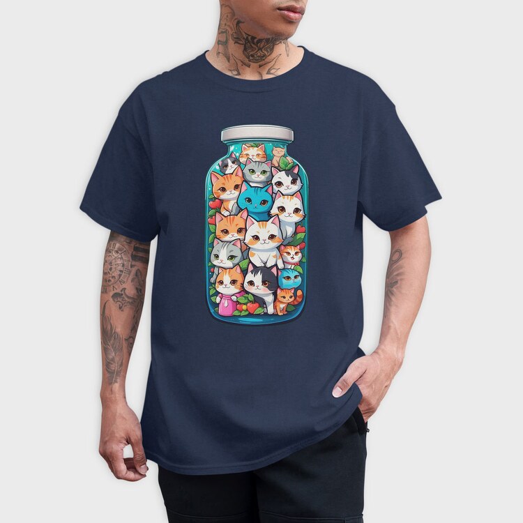 Bottle Cats, Tricou Barbati (Unisex)